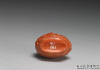 图片[3]-Coral snuff bottle with a bat-and-auspicious-clouds design, Qing dynasty, Qianlong reign (1736-1795)-China Archive